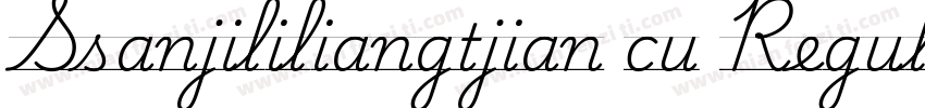 Ssanjililiangtjian cu Regular字体转换